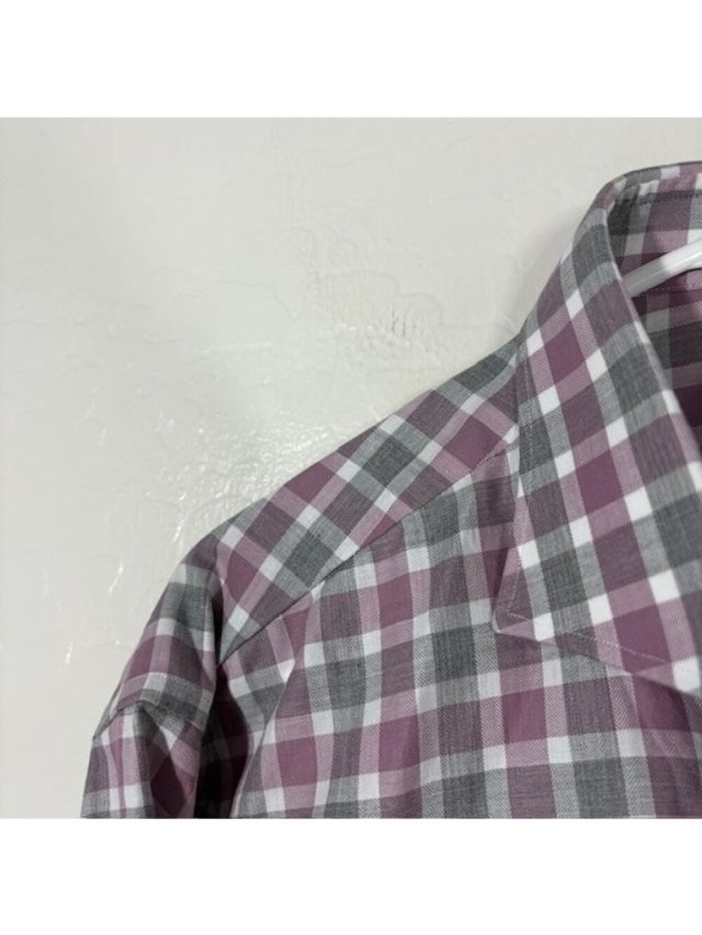 Johnnie-O Top Shelf Peirce Shirt Mens Medium Pink Plaid Long Sleeve Button Up - Picture 2 of 8